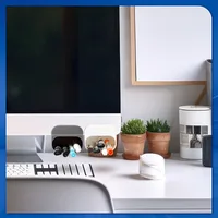 1/2pcs Desk Pen Holders, Clip-on Pencil Storage Containers, PP Plastic Desk Organizer Set with Strong Adhesive and Rounded Edges 3