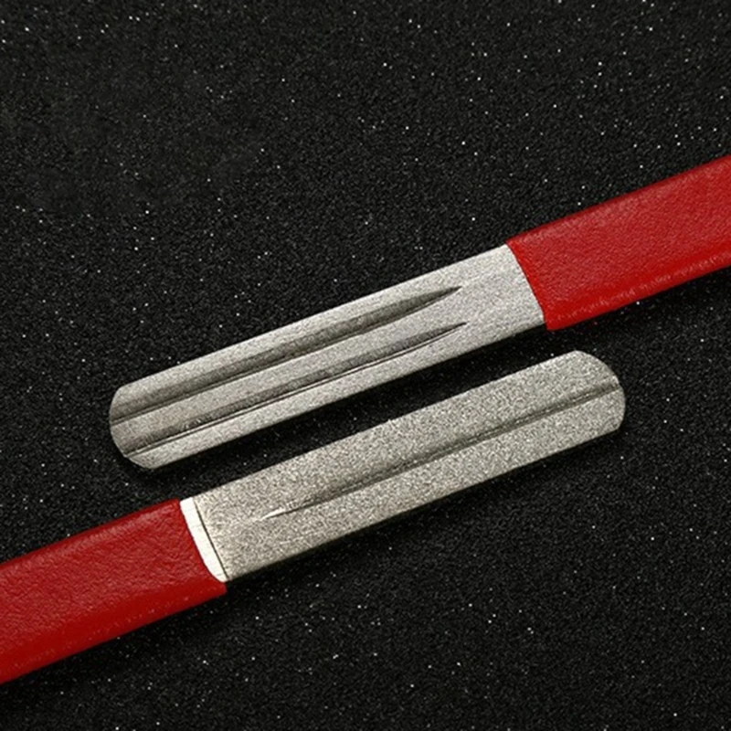 Fishing Tool Fishing Accessories Fishing Hook Sharpener Diamond File Keychain Pocket Stone
