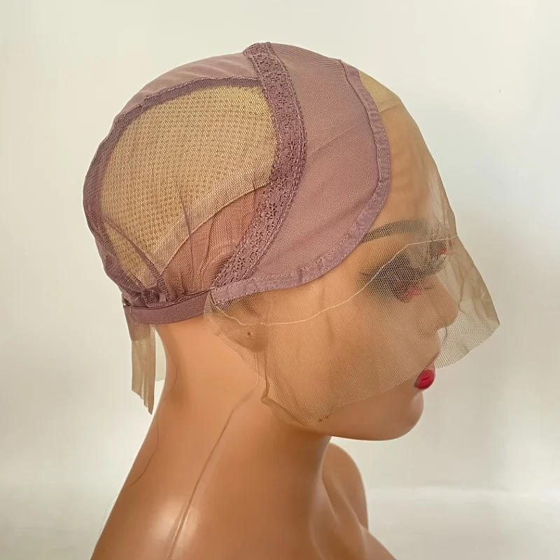 10pcs Brown Color 13x4 Lace Wig Caps For Making Wigs With Adjustable Straps Ultra-Soft & Breathable Medium Size