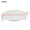 Round Barbecue BBQ Grill Net Meshes Racks Grid Round Grate Steam Net 304 Stainless Steel Wire Oven Grill Sheet 2