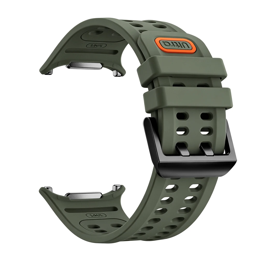 Enhanced Sports Marine Band Silicone Strap for Galaxy Watch Ultra - Breathable and Durable Bracelet
