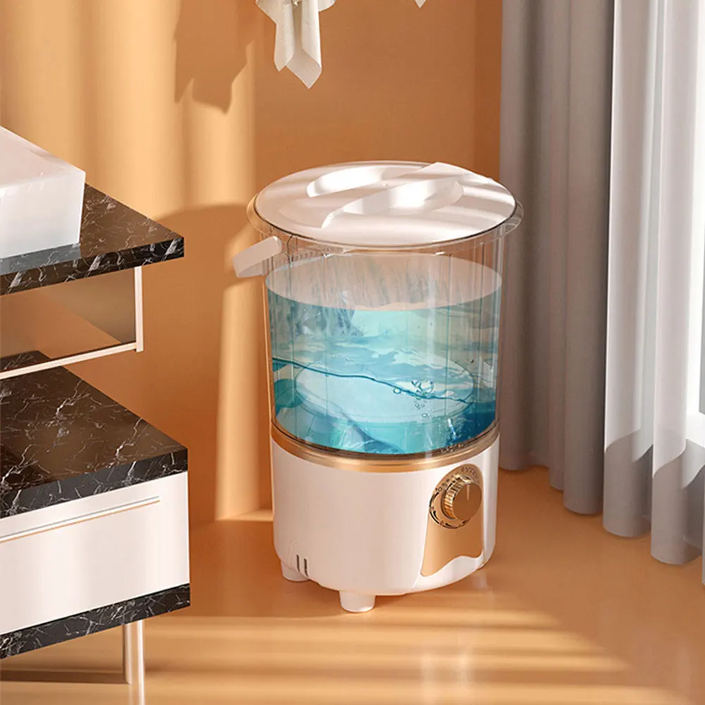 Mini Washing Machine with Dryer Bucket Socks Baby Clothes Underwear  Dehydration