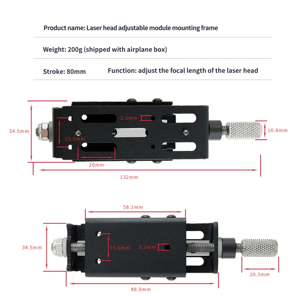 40W 80W Laser Module Laser Engraving Kit Professional Version Laser Module Compressed Spot Technology Laser Head for TTS-55