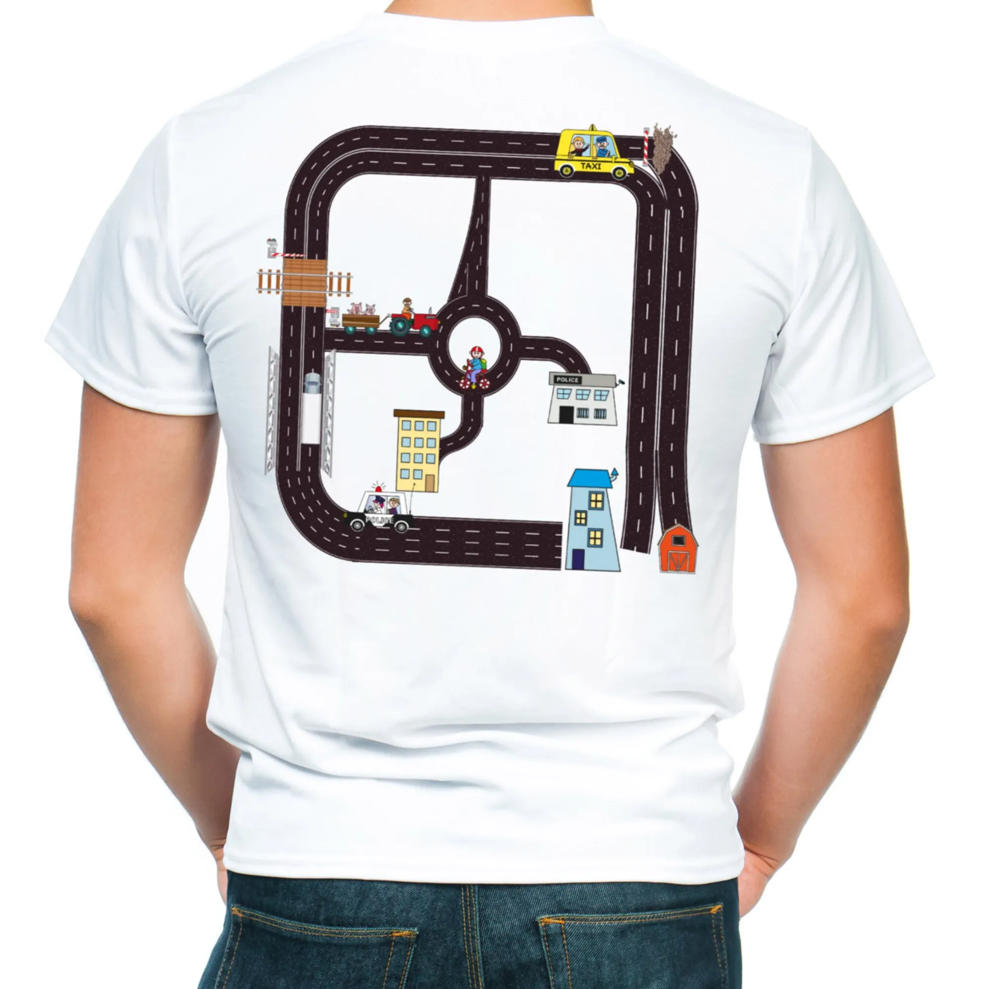 Playtime For Kids Massage Car Game T-Shirt Back Rub For Dad Relax Time Tee Shirt