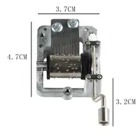 Mini Hand Crank Music Box DIY Music Box Hand Cranked Music Piano Music Box Decorative Collectibles