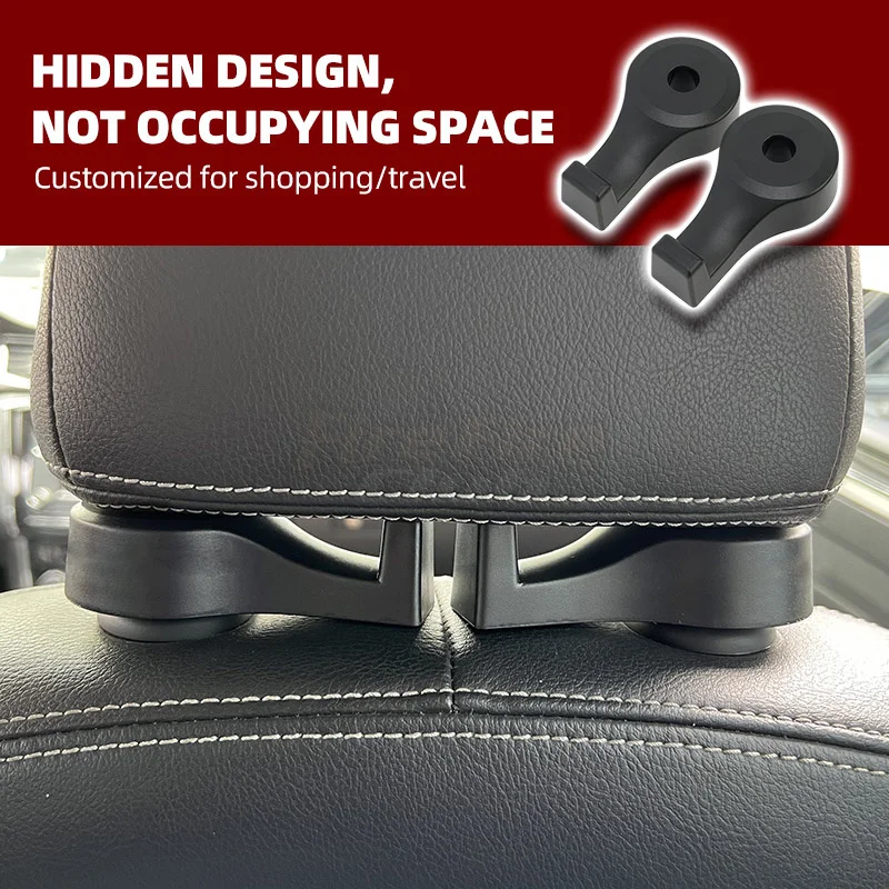 Car Headrest Backrest Hook Seat Back Hanger For Bag Handbag Purse Grocery Cloth Portable Multifunction Clips Car Accessories
