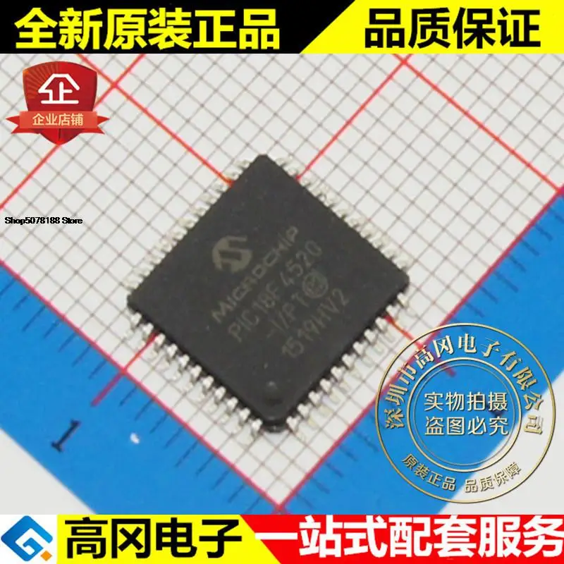 Pic18F4520-I/Pt Tqfp44 Microchip 1.5Kb Ram 32Kb