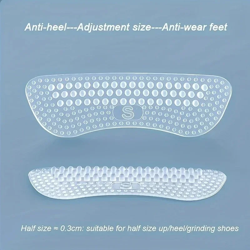 Upgrade Silikon Fersenaufkleber Fersengriffe für Damen Herren Anti-Rutsch-Fersenkissen Rutschfeste Einsätze Pads Fuß Fersenpflegeschutz – Detail 8
