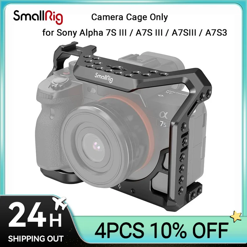 Apenas para Sony Alpha 7s Iii A7s Iii A7s Iii A7siii A7siii A7s3 Full Cage com Roscas de 20 e 16