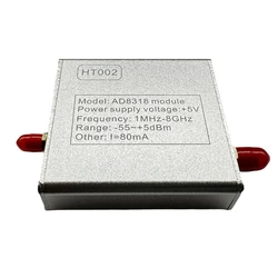AD8318 Module RF Power Meter Logarithmic Detector Control Module 1Mhz-8000Mhz Power Detection Module Sensor