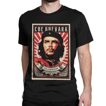 

Che Guevara Viva La Revolucion T Shirt Men Pure Cotton Casual T-Shirt Historical Figures Politics Tees Sleeve Clothing Plus Size