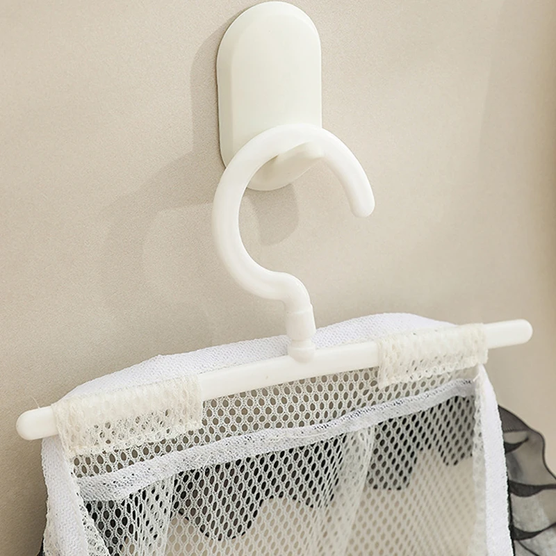 Laundry Bag Breathable Mesh Hanging Bag Clothes Pin Holder With Hook Washable Clothespin Peg Storage Undergarment Laundry Storage Bags Clothes Washing Bag
