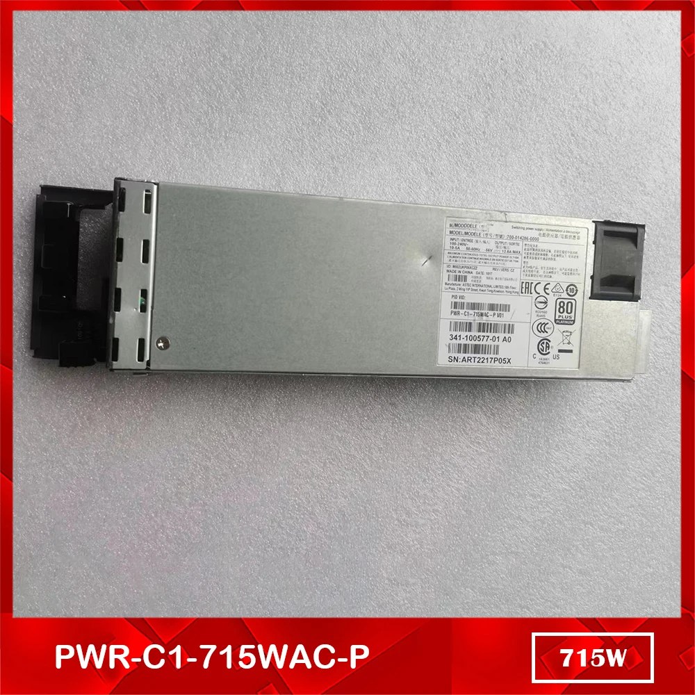 715W For Cisco Catalyst 9300 Switch Power Supply PWR C1 715WAC P 700 014286 0000 24Pin 