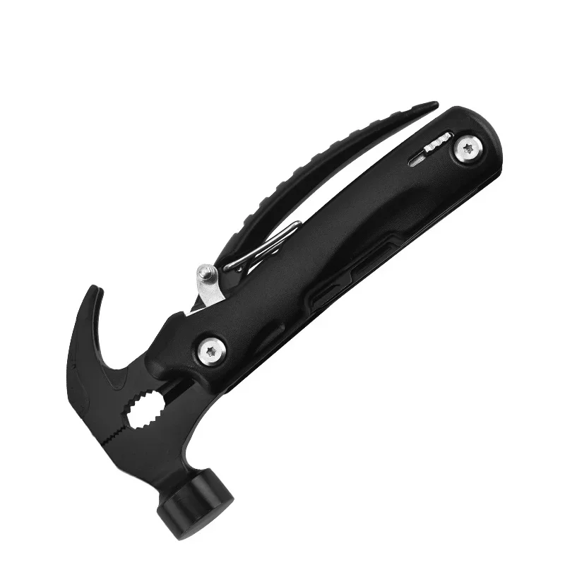 12-in-1 Multi-function Hammer，Ideal Gift for Fathers，Husbands，Boyfriends，outdoor,，Stainless Steel EDC，camping，screwdriver 4
