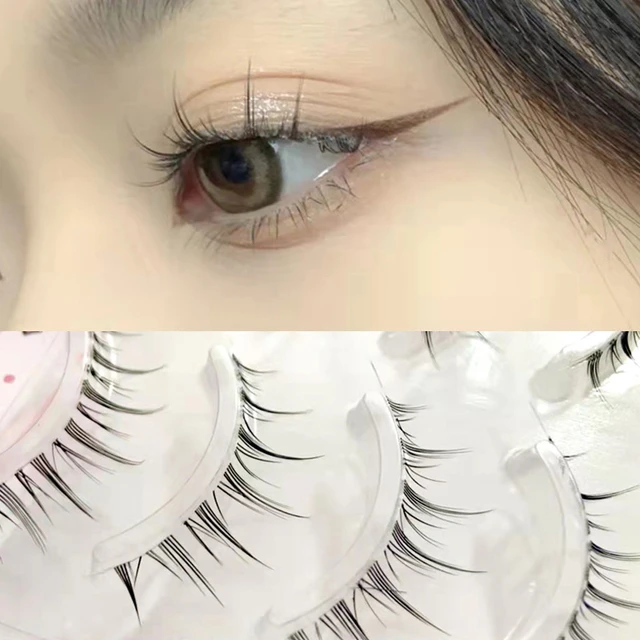 Anime Fairy False Eyelashes Cos Handmade False Eye Lashes Little Devil Big  Eyes