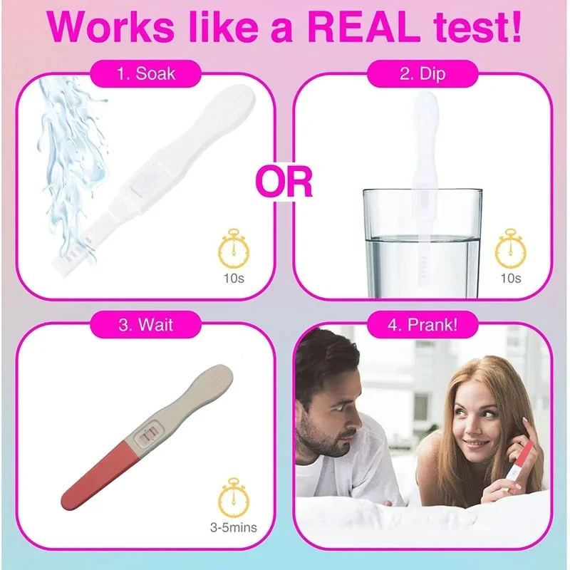 Prank Toys, Joke Toys: 1Set Novelty April Fool's Day Prank Toys Simulation Fake Pregnancy Test Positive Pregnancy Test Funny Spoof Boyfriend Toys Props