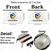 1 pc just a girl who love Volleyball pattern Makeup Bag,Makeup Bag for Teen Girls Sister Birthday Gift IdeasTeen Gifts 2