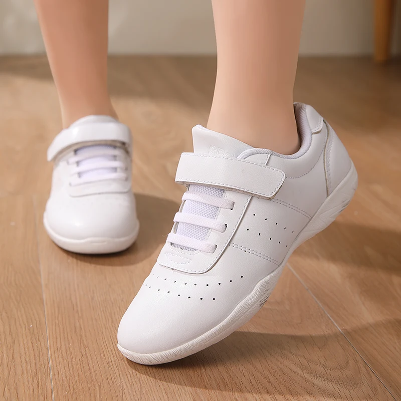

Girls White Cheerleading Shoes Breathable Kids Training Dance Shoes Lightweight Youth Cheer Competition Sneakers Women shoes