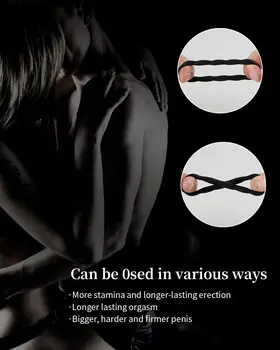 Cock Ring Reusable Silicone Delay Ejaculation SErection Adult Sex Toys High Elasticity Time Lasting Ring Cock For Men 3