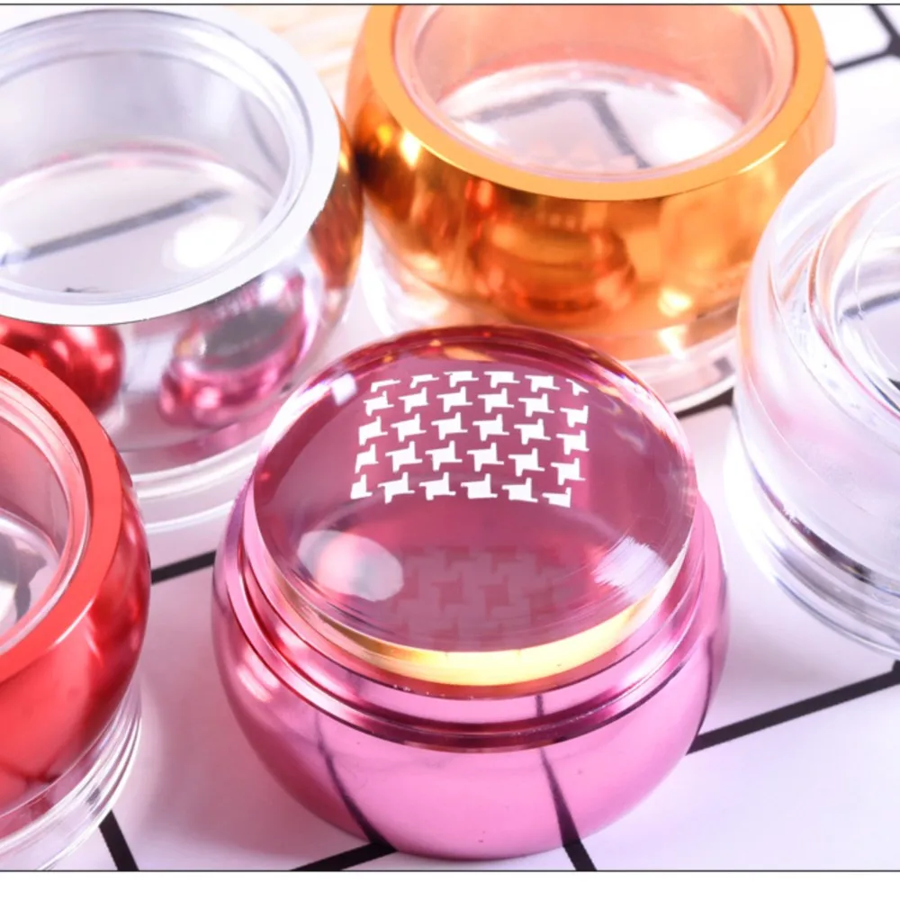 

Jelly Silicone Nail Stamper Scraper With Cap Set Nail Templates Stamp For Stamping Polish Printing Manicure Nail Art Stamp Tool