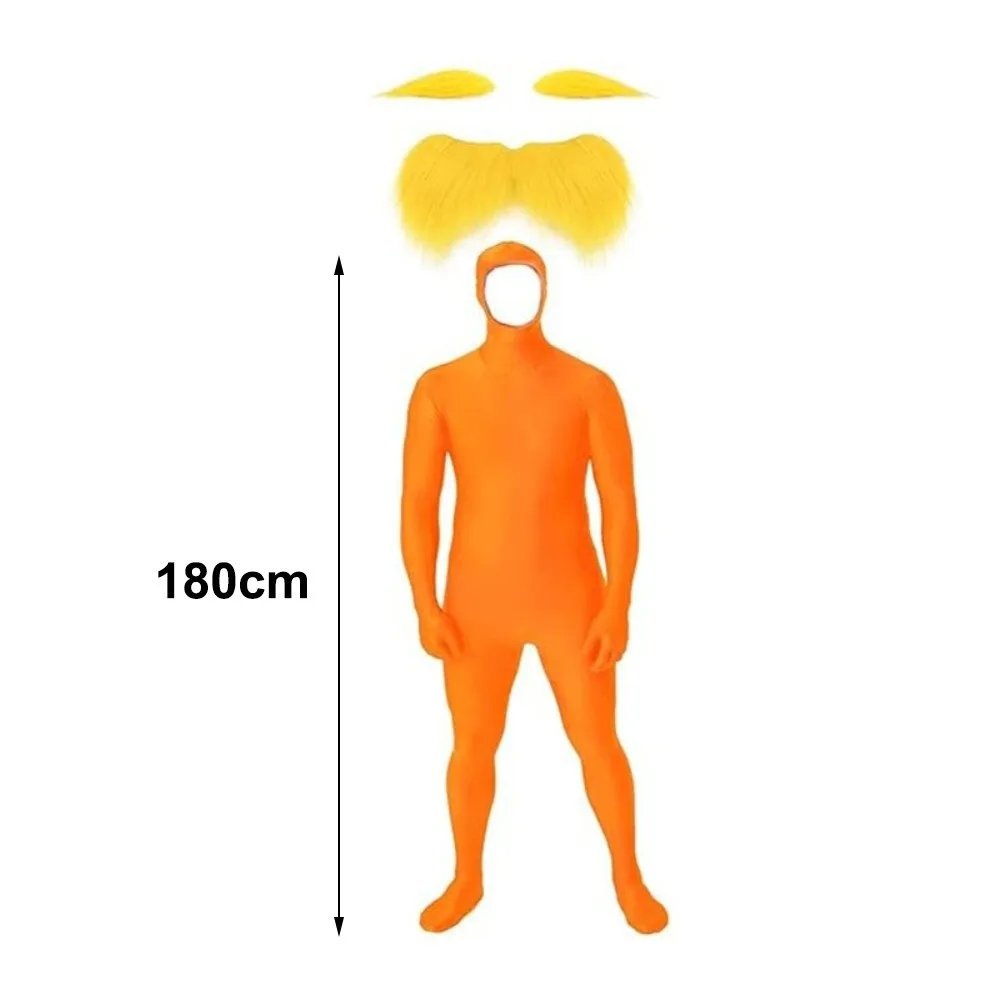 Orange Spandex Full Body Morph Suit Halloween Costume