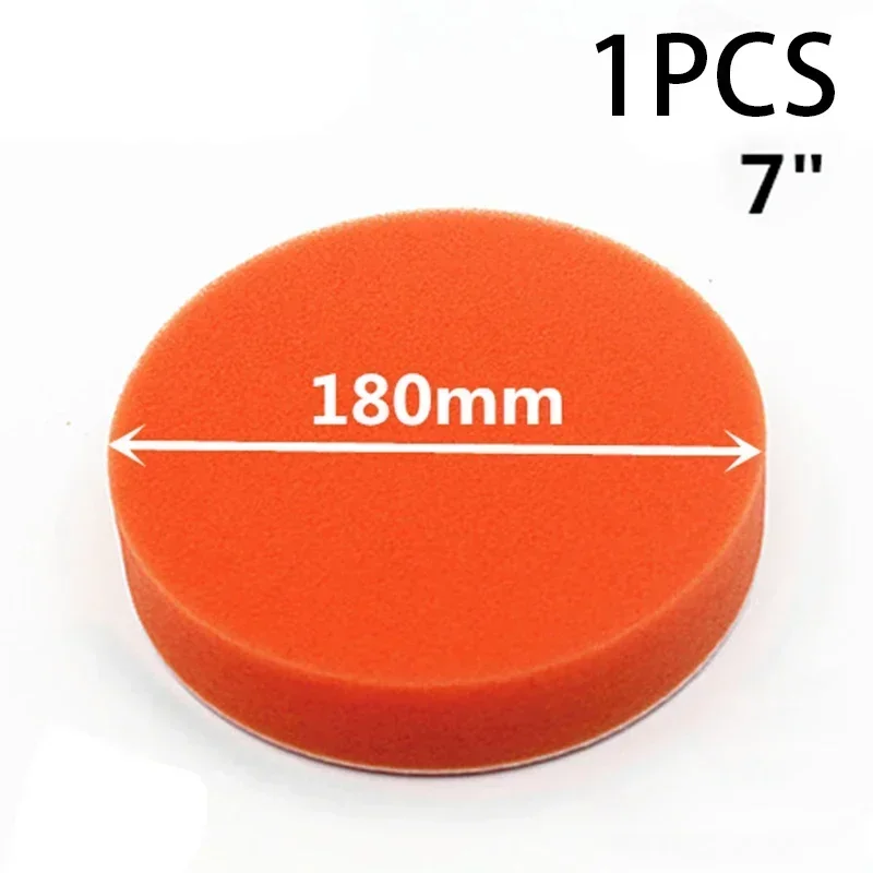 180MM 7 Inch Flat Sponge Gross Polishing Buffing Pad Kit car polishing pad car polish pad car polishing sponge polishing sponge set For Car Polisher Clean Waxing Auto Paint Maintenance Care Tools