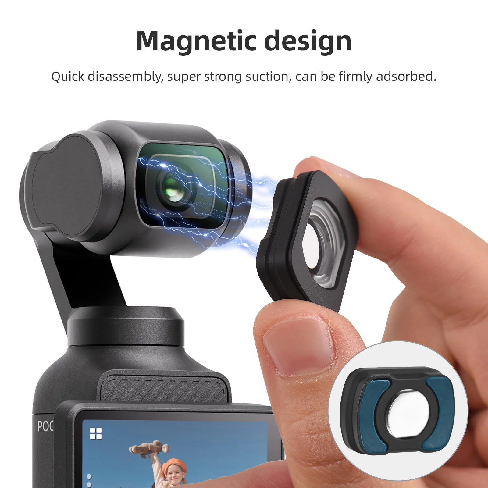 Aazon.co : BRDRC Pocket 3 Wide Angle Lens, 0.72X Agnetic Wide-Angle