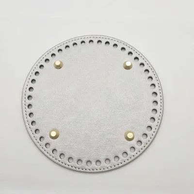 Leather Bag Bottoms DIY Handmade Oval Round Bottom Bag Accessories for Knitting Bags Handbag Crossbody Bags Bottom Silver