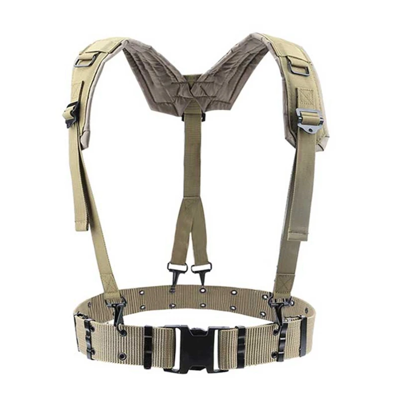 Outdoor Tactical Belt CS Army Fans Combat Belts Military Hunting Accessories Shoulder Chest Strap