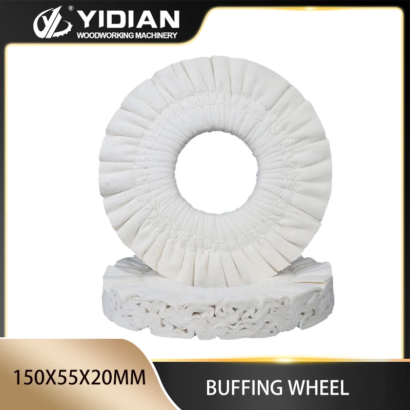 Abrasion Resistant Cotton ing Wheel Polishing Wheel Edge Banding Machine 2PCS 150X55X20mm