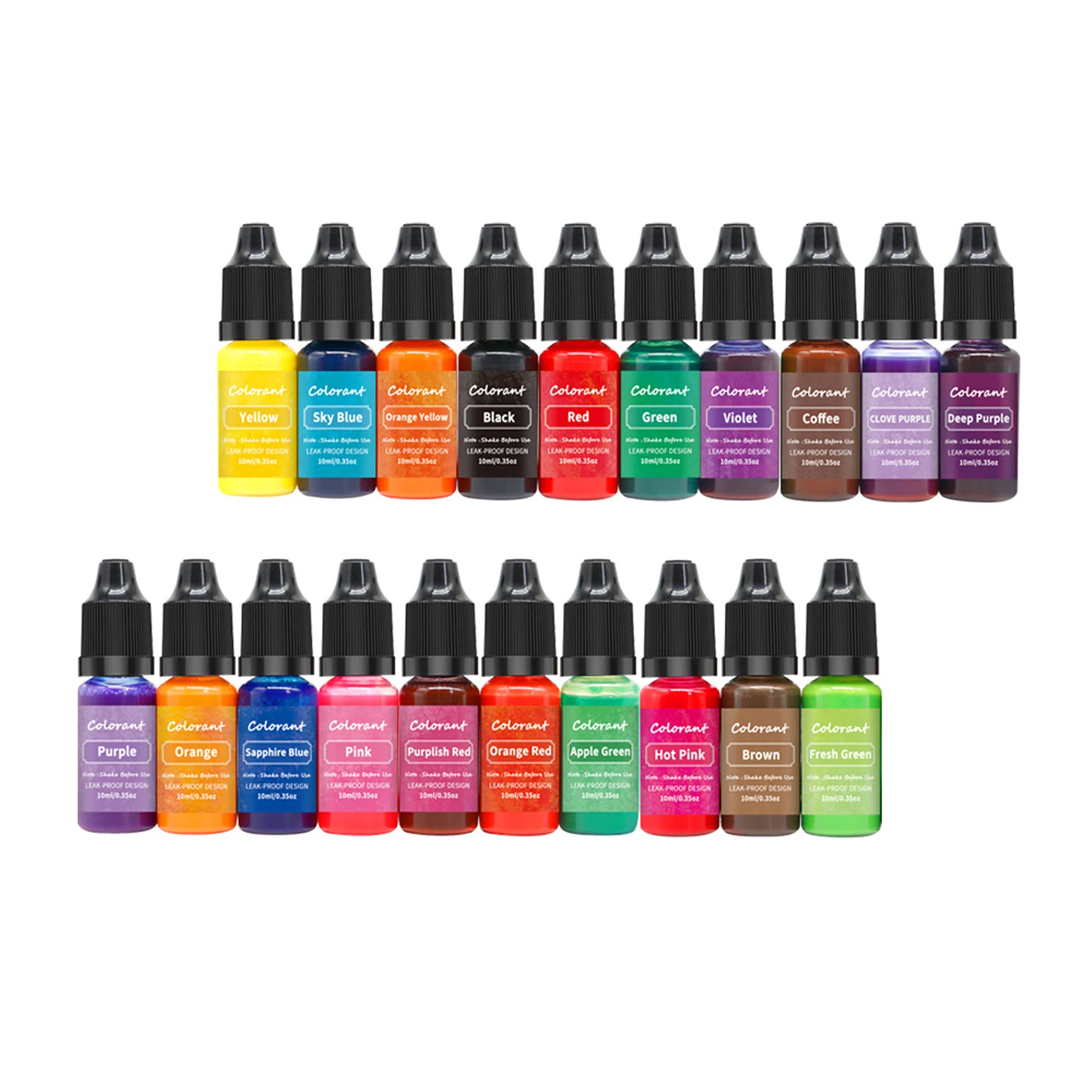 Candle Color Dye Candle Making Dye Candles Pigment Colors DIY Handmade Soap Candles Making 10ml Liquid Bath Colorant 20Pcs candle dyes pigment,candle dyes kit