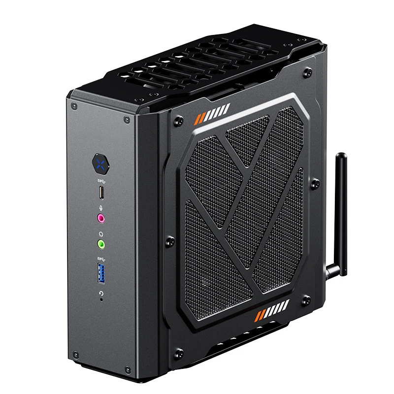 데스크탑 게이밍 PC 고급형 미니 PC(전용 그래픽 카드, 인텔 코어 i7-7940HX 및 AMD 라데온 RX 7600 XT 그래픽 카드 탑재) - AA 게임 플레이 가능
