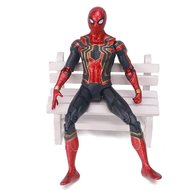 Avengers Spiderman No Way Home Action Figure 17cm Iron Spider Man Statue Model Toys Collection Gifts For Boys Friend Children 5