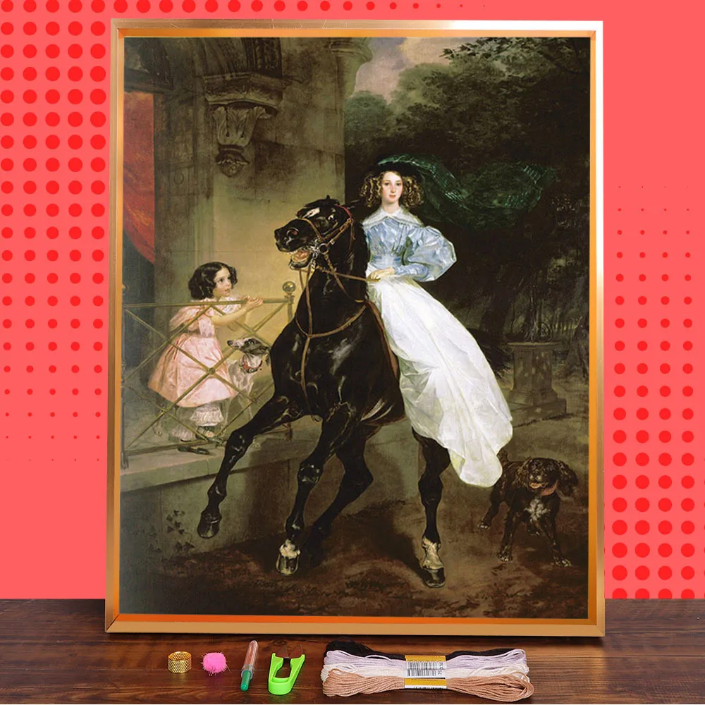 Pinturas-de-personajes-de-fama-mundial-impresas-Kit-completo-de-bordado ...