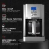 AIRMSEN Stainless Steel 12 Cup Drip Coffee Maker, Programmable Coffee Machine Self-Cleaning 2