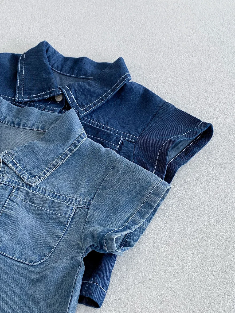 Baby Denim Shirt & Shorts Set 6