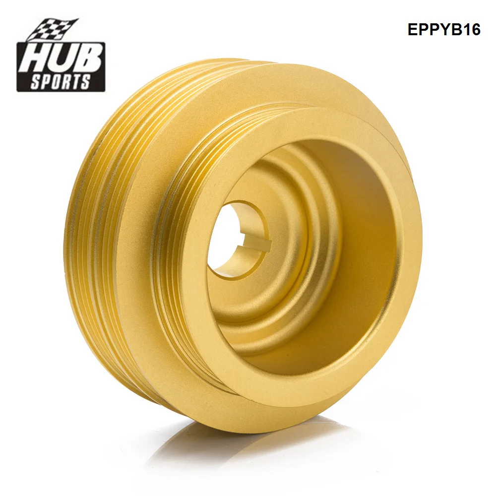 HUB sports Light Weight Aluminun Crank Pulley EPPYB16 For Honda Civic Integra CRX Del Sol B16 B18 B20