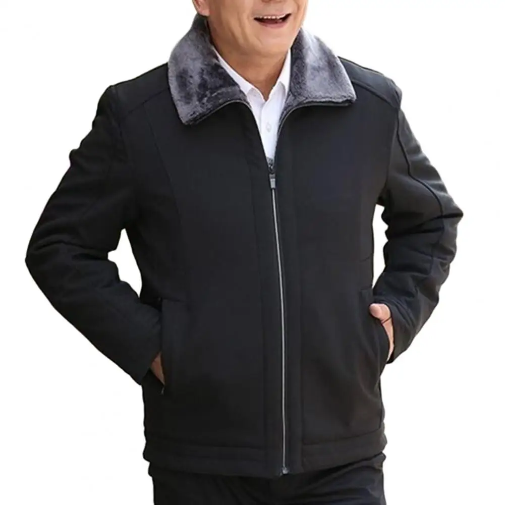 

Material: Polyester fabric, winter men's jacket is windproof and warm.