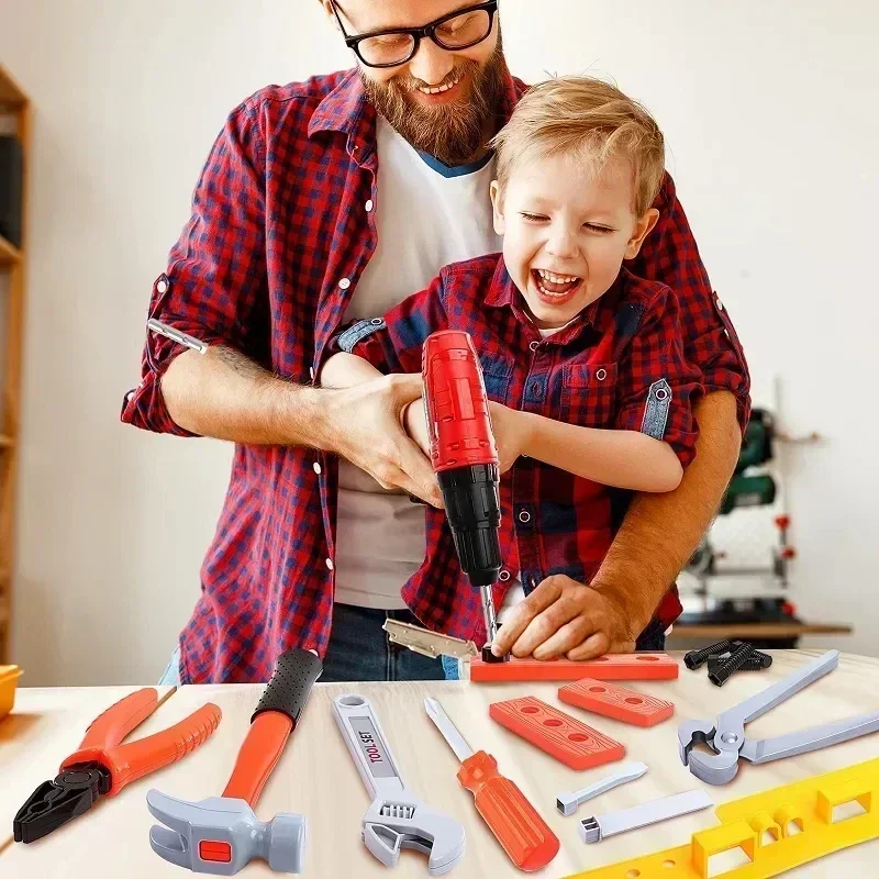 Children Toy Tool Kits Engineer Simulated Repair Tool Set Electric Drill Screwdriver Play House Toy Christmas Gift for Boys Kids