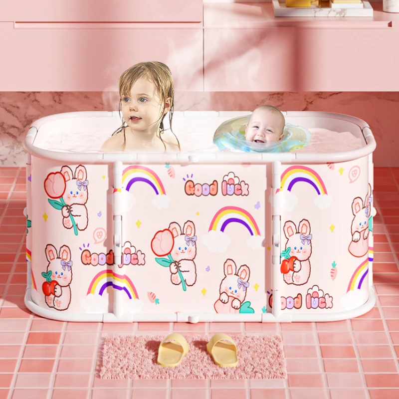 

Swimming Pool Bathtub Bucket Foldable Baby Bathtub for Adults Large Thick Portable Bathroom Bathtub Shower No Installation
