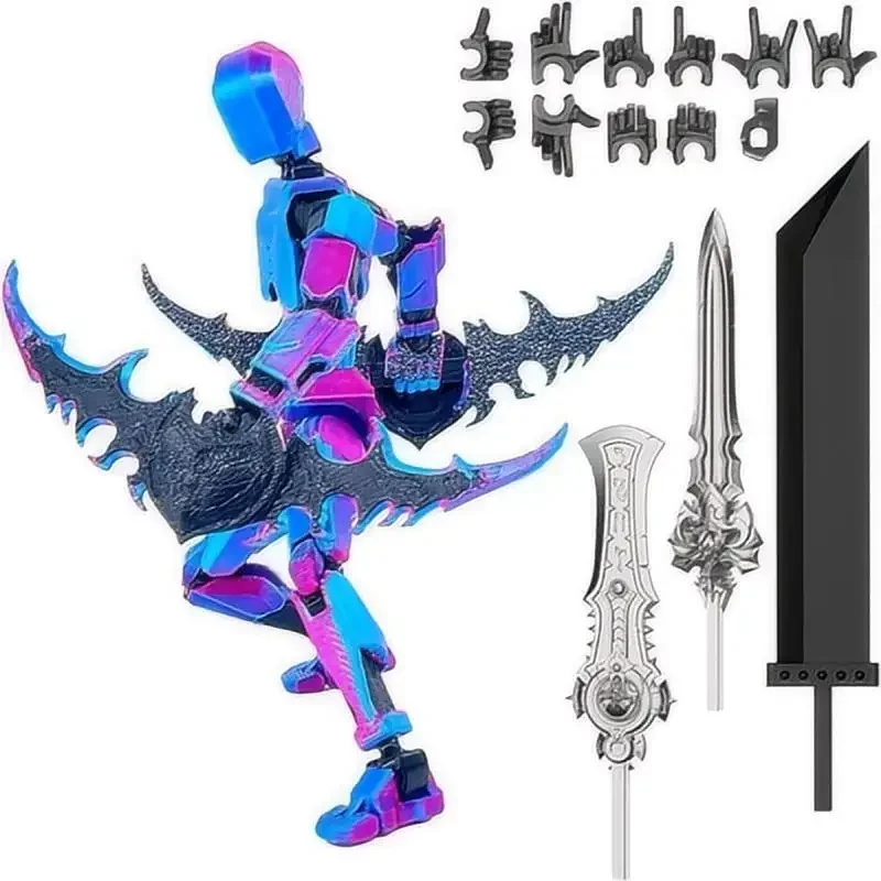 Titan 13 Multi-Jointed Action Cartoon Figure Movable Joints Assemble Character Models 3d Printing Decompression Diy Dummy Doll