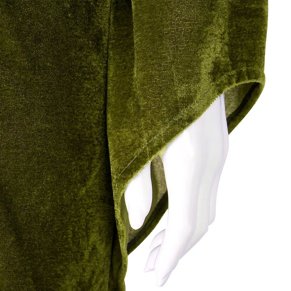 green emerald velvet dress Amazon.com: Cekalue Padme Amidala Costume Green Padme Dress Victoria  Renaissance Hooded Cloak for Halloween Cosplay : Clothing, Shoes & Jewelry main image 0