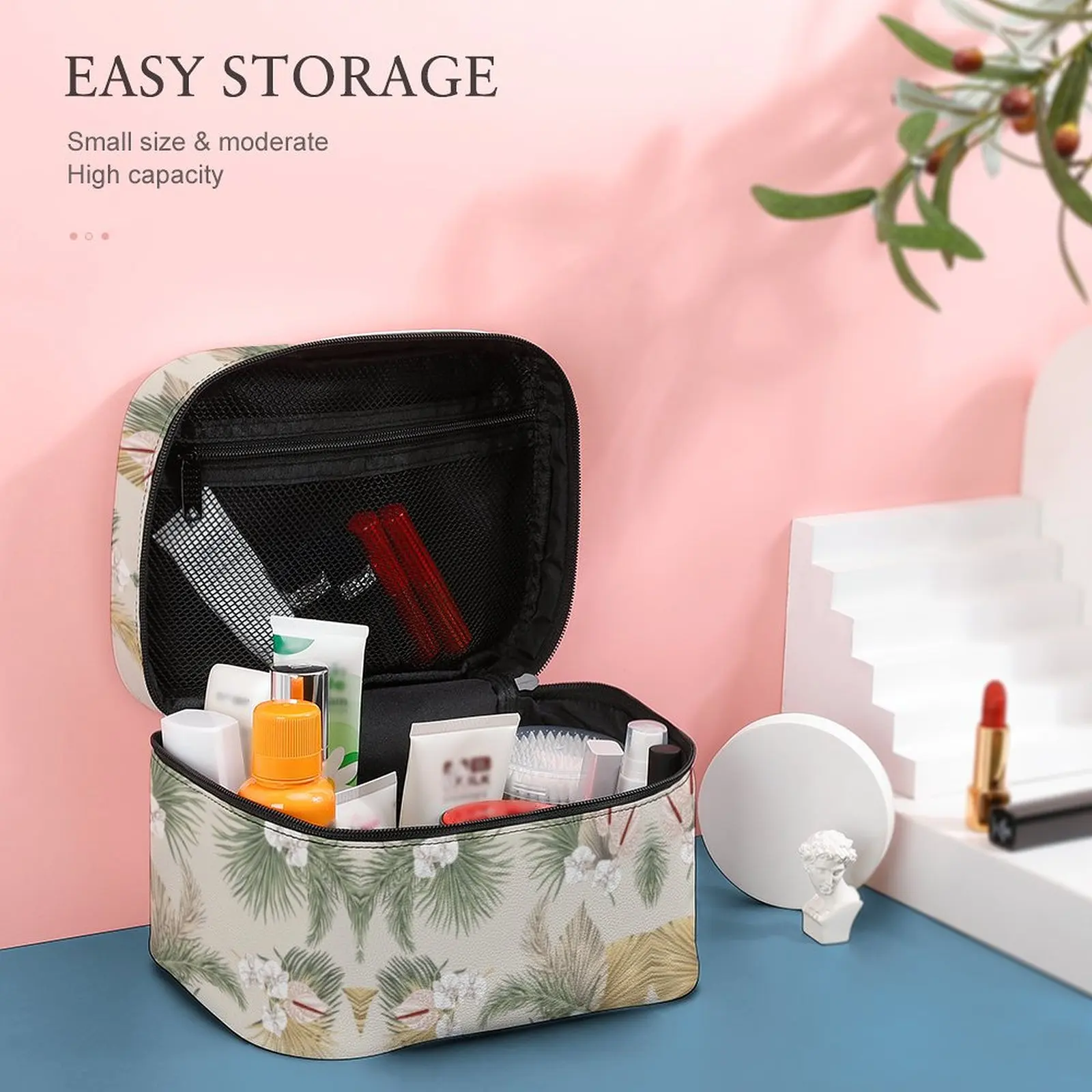 Customized Pattern Makeup Bag Outdoor Travel Makeup Bag Women Multifunction Cosmetic Bag Plain Printing Storage Wash Bag