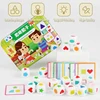 Kids Shape Dice Board Game Montessori Toys Geometric Matching Cards Memory Games Brain Thinking Social Sensory Educational Toys 2