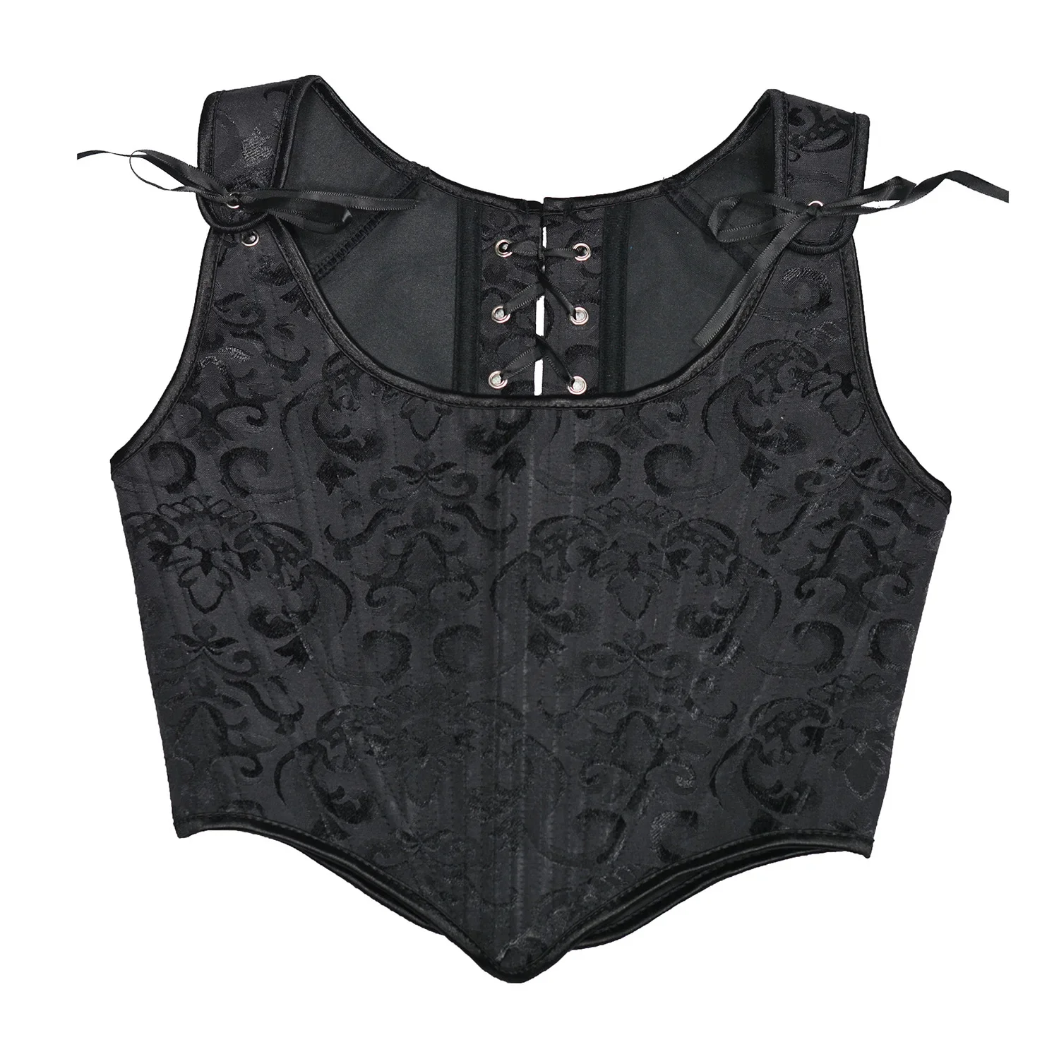Black Rib Sleeveless Corset Top – LA CHIC PICK