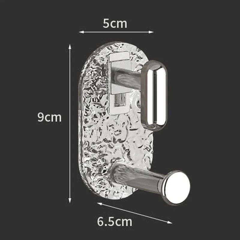 Multifunctional Hanging Basin Storage Rack Bathroom Strong Viscose Wall Load-Bearing Below 1kg, No Punching Washbasin Hook, 3Pcs