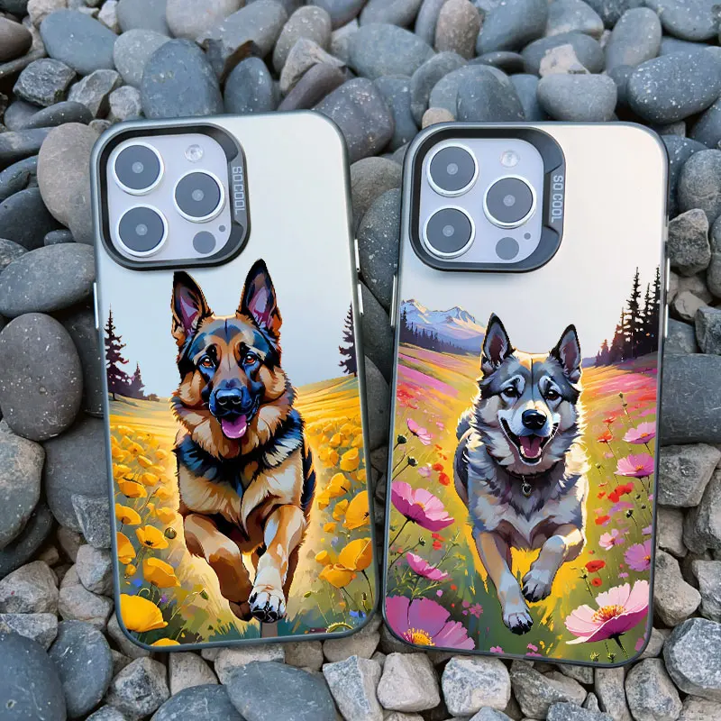 Dackel Silhouette Hund Niedliche Tier Handyhülle für IPhone 12 Pro Max Mini 11 13 14 15 Pro Max 15 14 Plus Laser Back Cover Funda – Detail 15