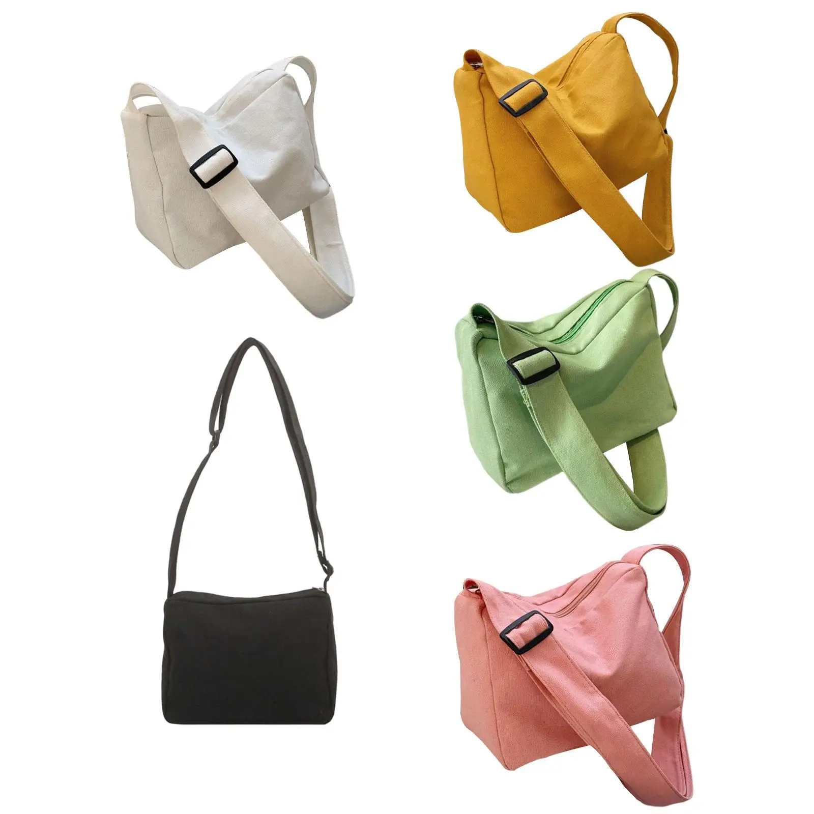 

Женская сумка через плечо для девушек, повседневная холщовая вместительная кросс-боди Сумка-тоут для работы на открытом воздухе, Ранняя летняя