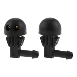 2Pcs Car Front Windshield Wiper Washer Jet Nozzles 6438AV 6438E6 6438J2 Replacement Item for Peugeot 206  Auto Accessories
