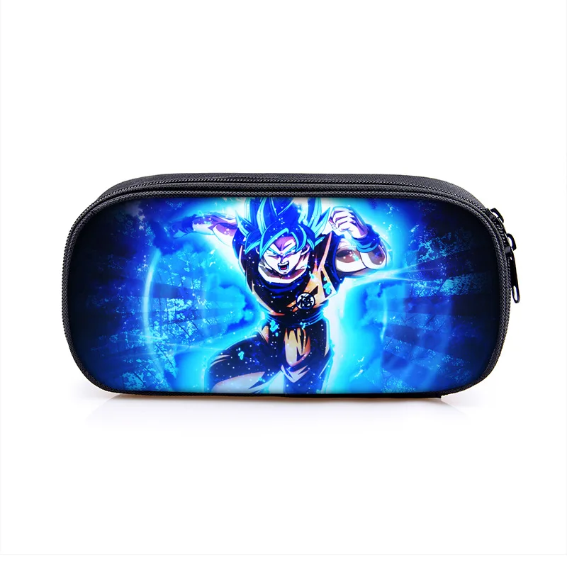 Dragon Ball Anime Son Goku Cartoon Astuccio Di Grande Capacità Fashion Boys Girls Pen Bags Forniture Per Studenti Di Scuola Scatola Di Cancelleria